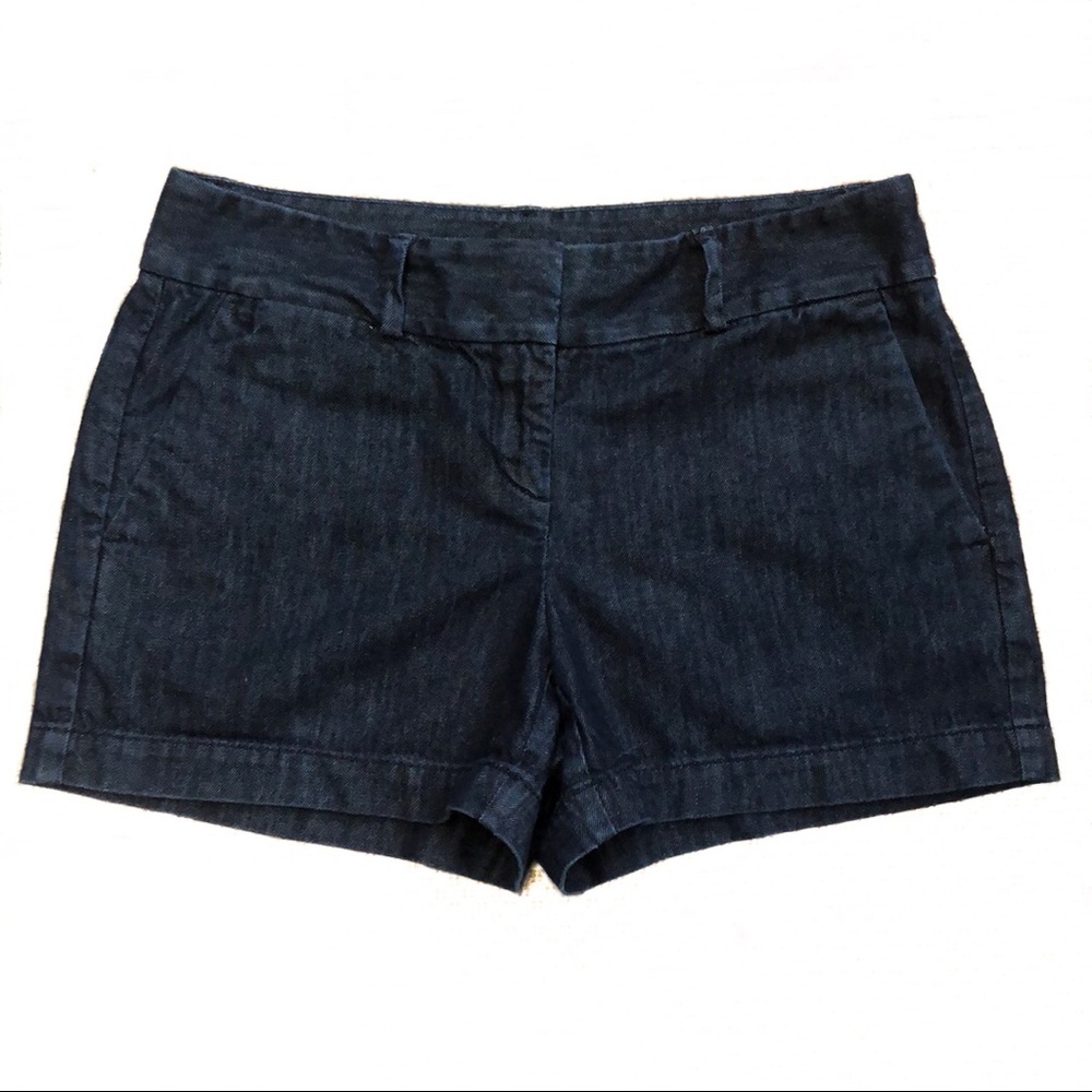 Loft dark denim shorts, size 0